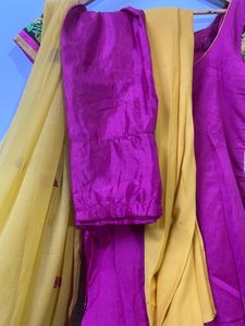 Rose And Yellow Salwar Set