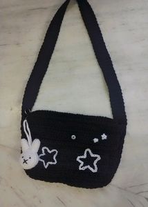 Crochet Messenger Bag
