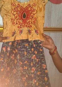 Embroidered Yellow Top