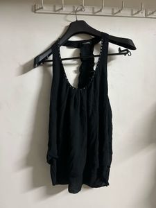 Black Sleeveless Tank Top