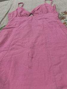Pink Cutout Mini Dress