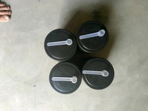 Set of 4 Black Empty Containers