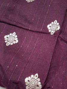 Elegant Purple Fabric blouse piece