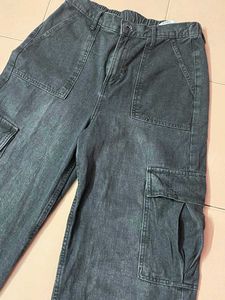 Trendy Black Cargo Pants