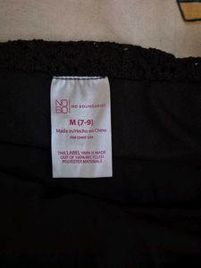 Black Lace Slit Skirt &amp; Tube Top