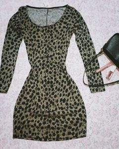 Thai Chic Leopard Print Bodycon