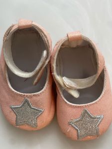 Pink Star Baby Shoes