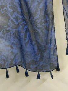 Blue Printed Stole