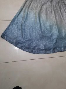 Blue Ombre Ethnic Skirt