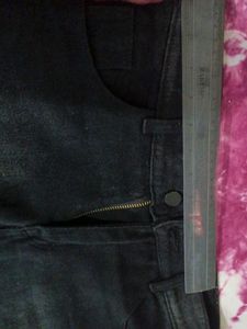 Wide Leg Black Wash Jeans