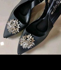 Cinderella Heeled Black - Size 7