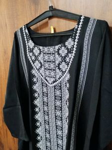 Women Plus Size Black Kurti