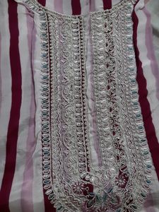 Pure Muslin Silk Suit