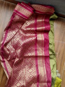 Kanchi Pattu Pure Silk Blend Saree
