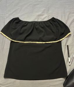 Chic Black Off-Shoulder Top