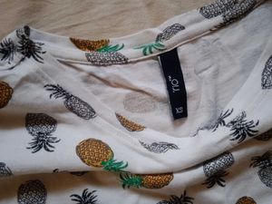 Pineapple Print Casual Tee