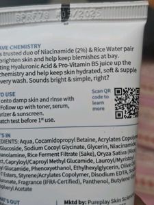 Plum Rice Water &amp; Niacinamide Face Wash