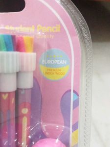 New Cute Set Of 12 Pencils With Eraser