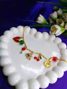 Charm Bracelet with Gold Accents