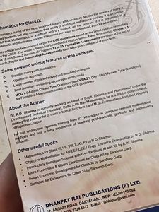 Mathematics Class 9th By R.D.Sharma