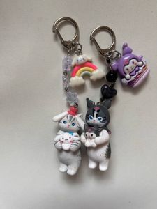 Mofusand Two Keychain Set 🖤