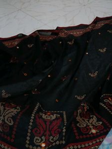 Black Saree With Blouse