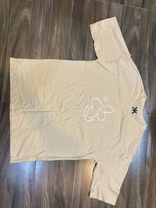 Beige Graphic Print T-Shirt