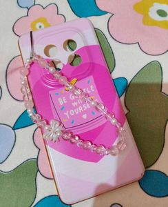 Sweet Blush Bead Phone Charm🪽💫
