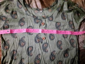 Elegant Green Printed Kurta