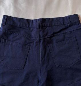 Denim Navy Blue Shorts