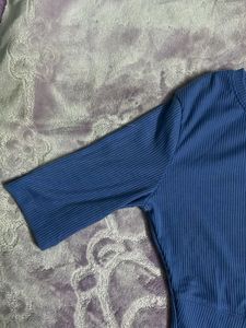 Blue Crop Top
