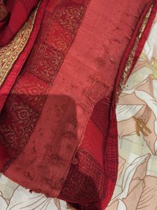 dark red saree