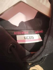 GCDS Black Logo Hoodie