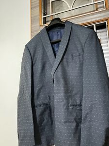 Navy Polka Dot Blazer