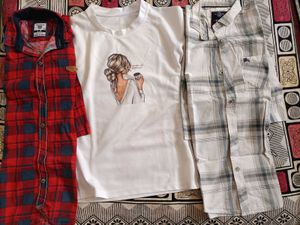 Combo of shirt and tshirt