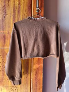 NEW H&amp;M Oversized Cropped Sweatshirt/ S