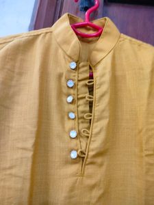 Yellow Kurta For Boys