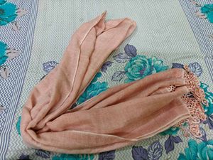 Peach Embroidered Dupatta