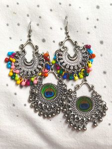 Oxidised silver Earrings
