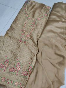 Elegant Embroidered Unstitched Suit Set