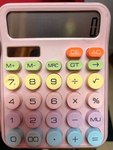 cute colorful candy calculator