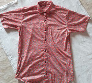 Red Floral Shirt