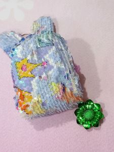 Cute Bunny Sequence Lavender Money Pouch