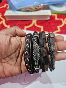 Stylish Multi-Layer Leather Bracelet Set