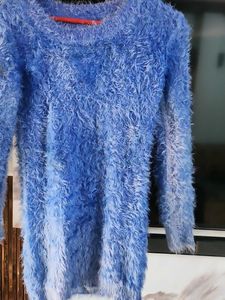 Blue Fuzzy very soft dress
