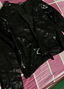 EMBRACE Women's Shiny Sparkle Sequins Jacket