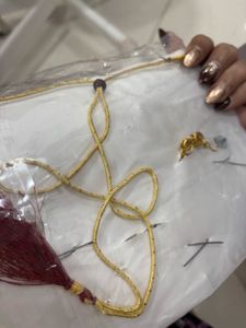 Rubans Golden And light Grey Jewellery Set