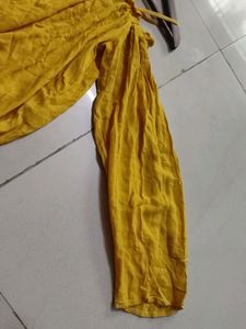 Yellow Offshoulder Top