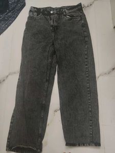 Acid Wash Wide Leg Jeans