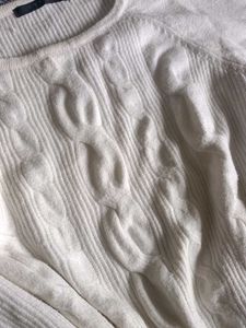 Cream Cable Knit Sweater